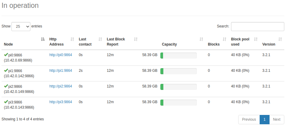 Hadoop datanodes