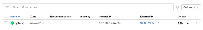 VM instance
